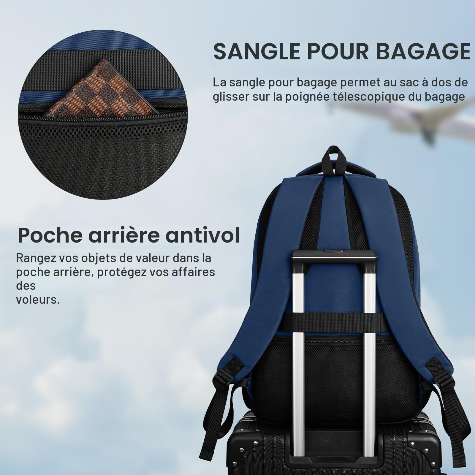 Sac à Dos Ordinateur Scolaire Sac école Garçons Cartable Ado pour Lycéen Sac Étudiant Université