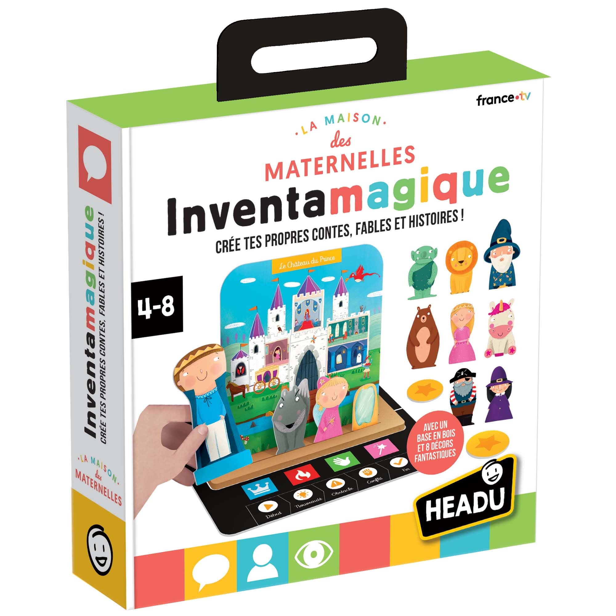 HEADU - Maison Inventamagique - Create Your Own Tales, Fables and Stories | Educational Game 4-8 Years, in Collaboration with Kindergarten, Linguistic Creativity, Narrative Game, Made in Italy