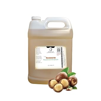 Macadamia Nut Oil Virgin & Cold Pressed | 100% Pure, Food Grade Oil from Macadamia Tetraphylla Kernels | Lightweight Moisturizer for Skin, Hair & Cooking | Kenya | 32 Fl Oz Net Wt. 0.8 kg/ 1.75 lb