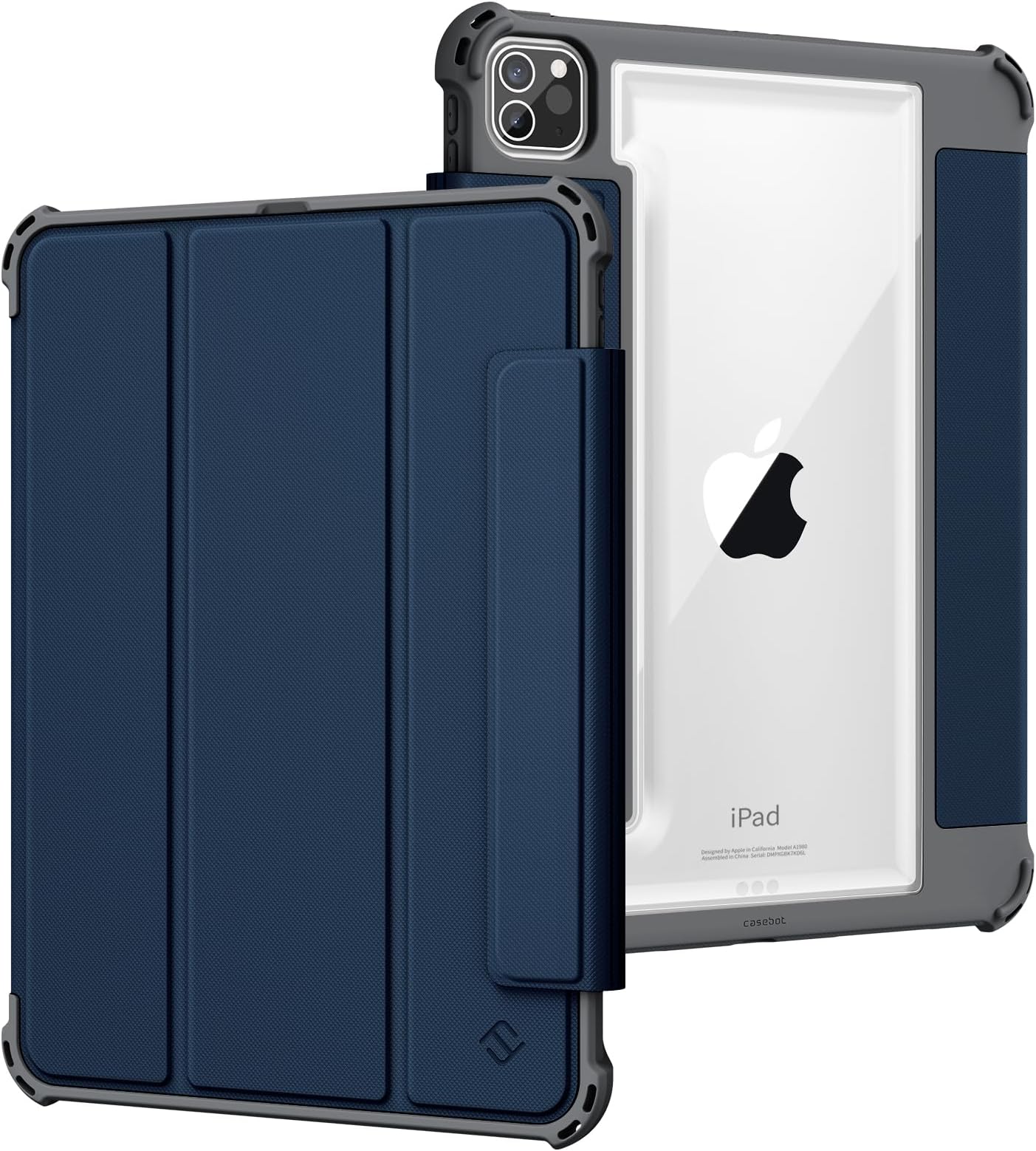 FINTIE Custodia per iPad 10.2 Pollici 9a / 8a / 7a Generazione (2021 2020 2019) con Built-in Pencil Holder - Sottile Leggero Semi-Trasparente Cover Case con Auto Sveglia/Sonno, Lavanda