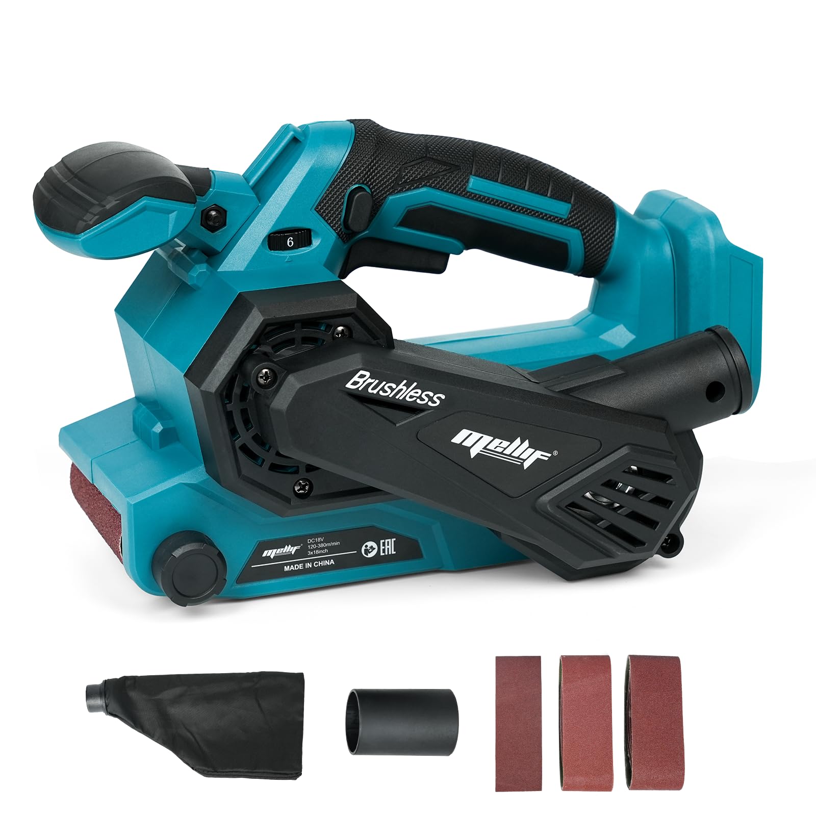 Upgraded Cordless Brushless Belt Sander Compatible with Makita 18V Battery | Tool Only, w…