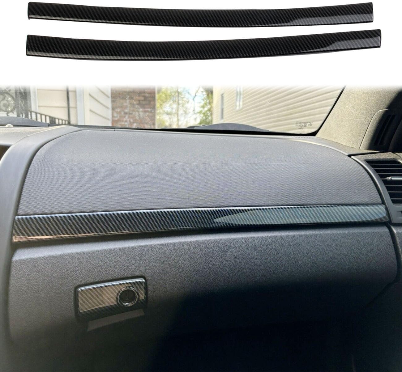 Carbon Fiber Style Control Dashboard Panel Decor Protective Cover Trim for Pontiac G8