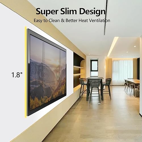 Miniatura 5 de Soporte de pared universal inclinable para la mayoría de televisores LED LCD PDP de 26 a 65 pulgadas, soporte de pared ajustable con VESA máximo