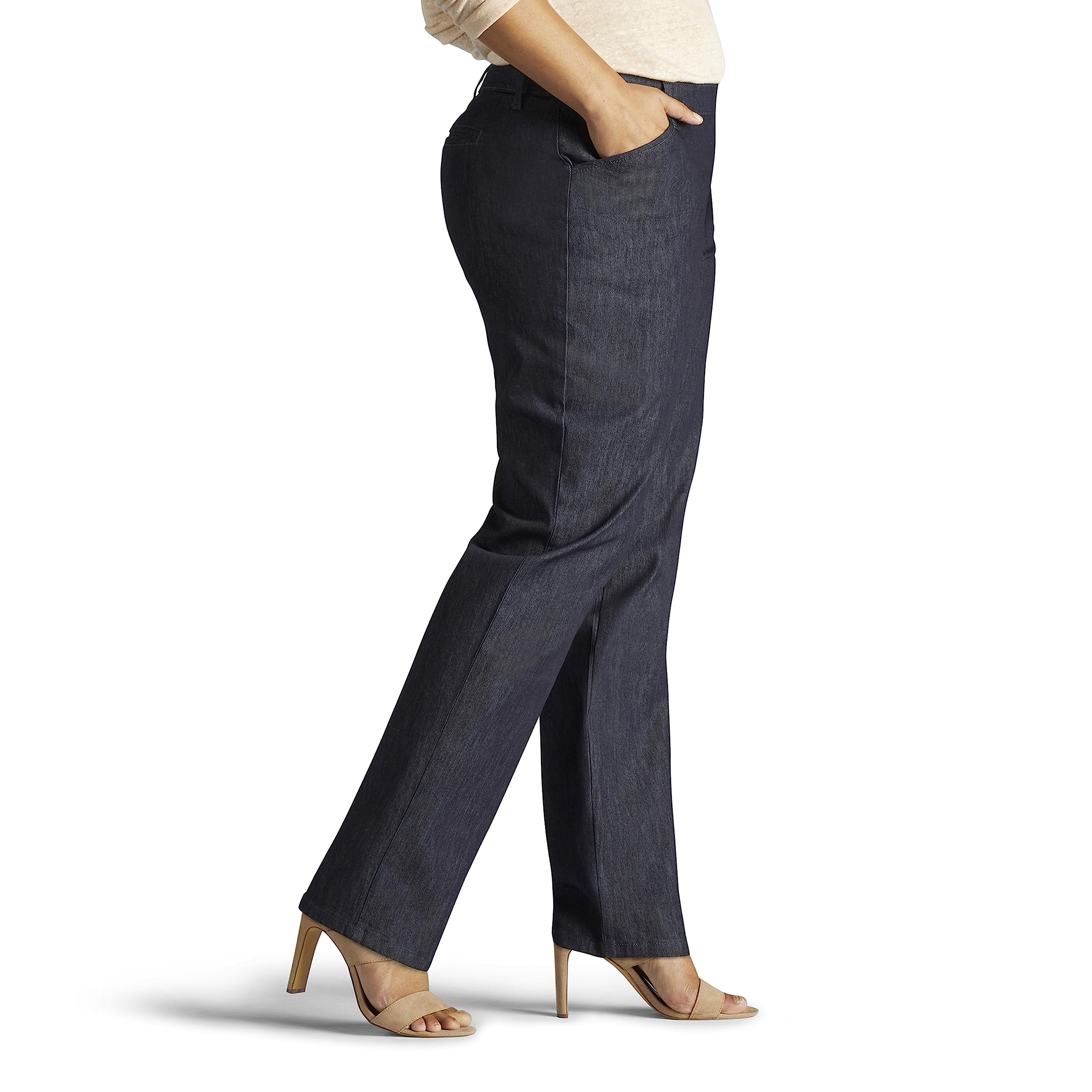 Lee Plus Size Relaxed-fit All Day Pant - Pantalones Mujer