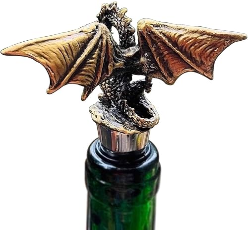 Miniatura 3 de Tapón decorativo para botella de vino con diseño gótico único para los amantes de los dragones