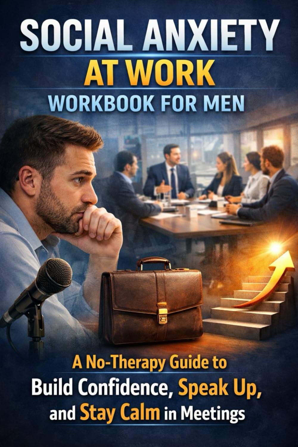 Social Anxiety at Work Workbook for Men: A No-Therapy Guide to Build Confidence, Speak Up, and Stay Calm in Meetings