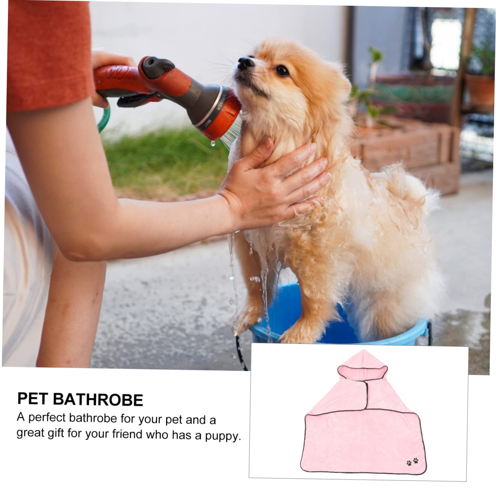 SUPVOX 2pièces Serviette De Bain Absorbante pour Animaux Peignoir pour Chien Et Chat Rapide à Sécher Après Bain