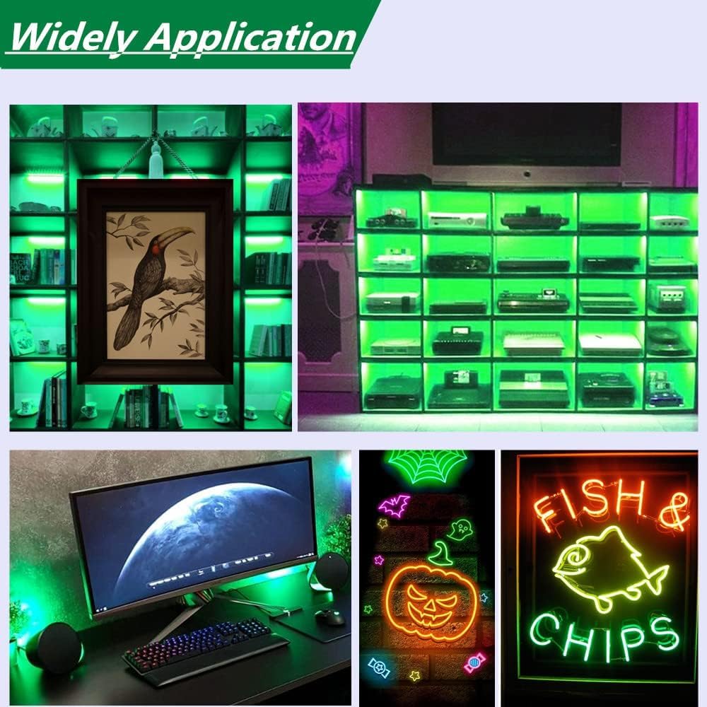 Fita De Neon EL Wire 5 Em 1 - 30 Pés Com 3 Modos Para Decoração Festa E Cosplay