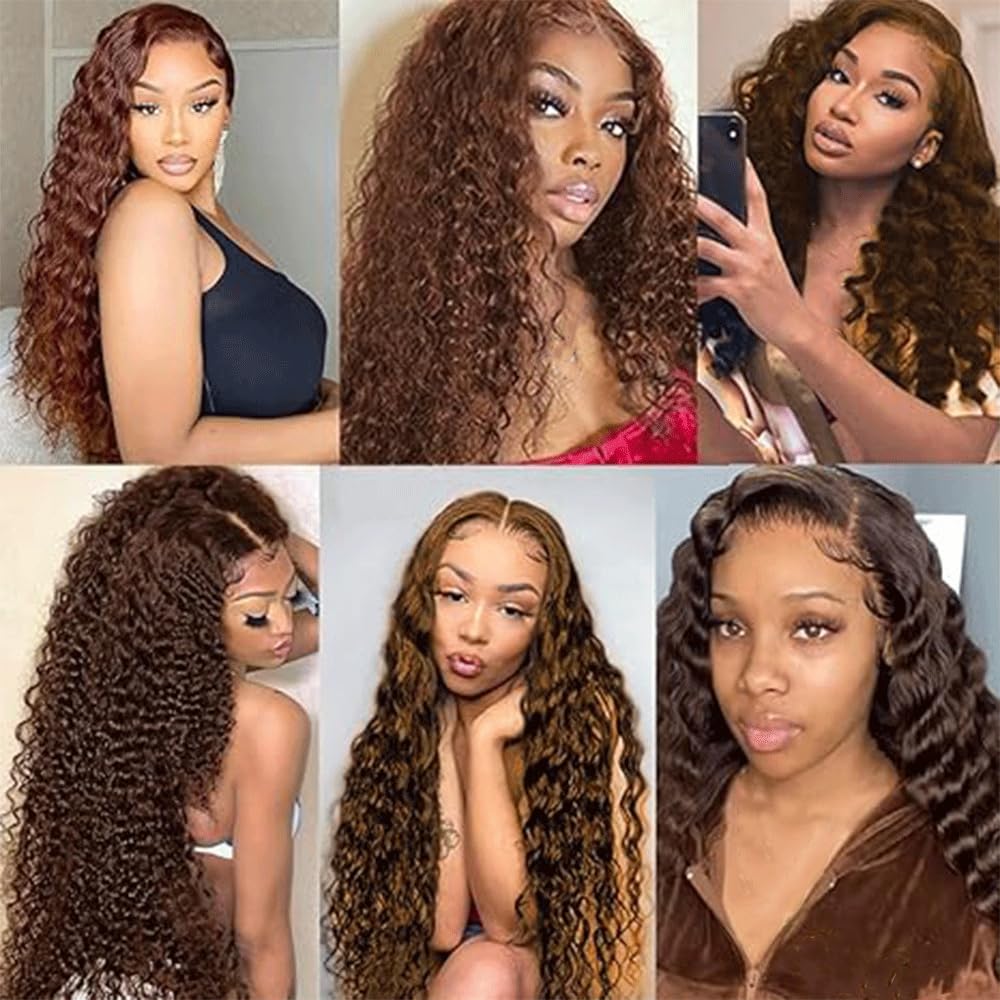 Deep Wave Clip In Extensions Echthaar Perücke Damen Human Hair Extensions #4 Chocolate Brown Menschliches Haar Bundles With Minimal Shedding For Women 18 Inch