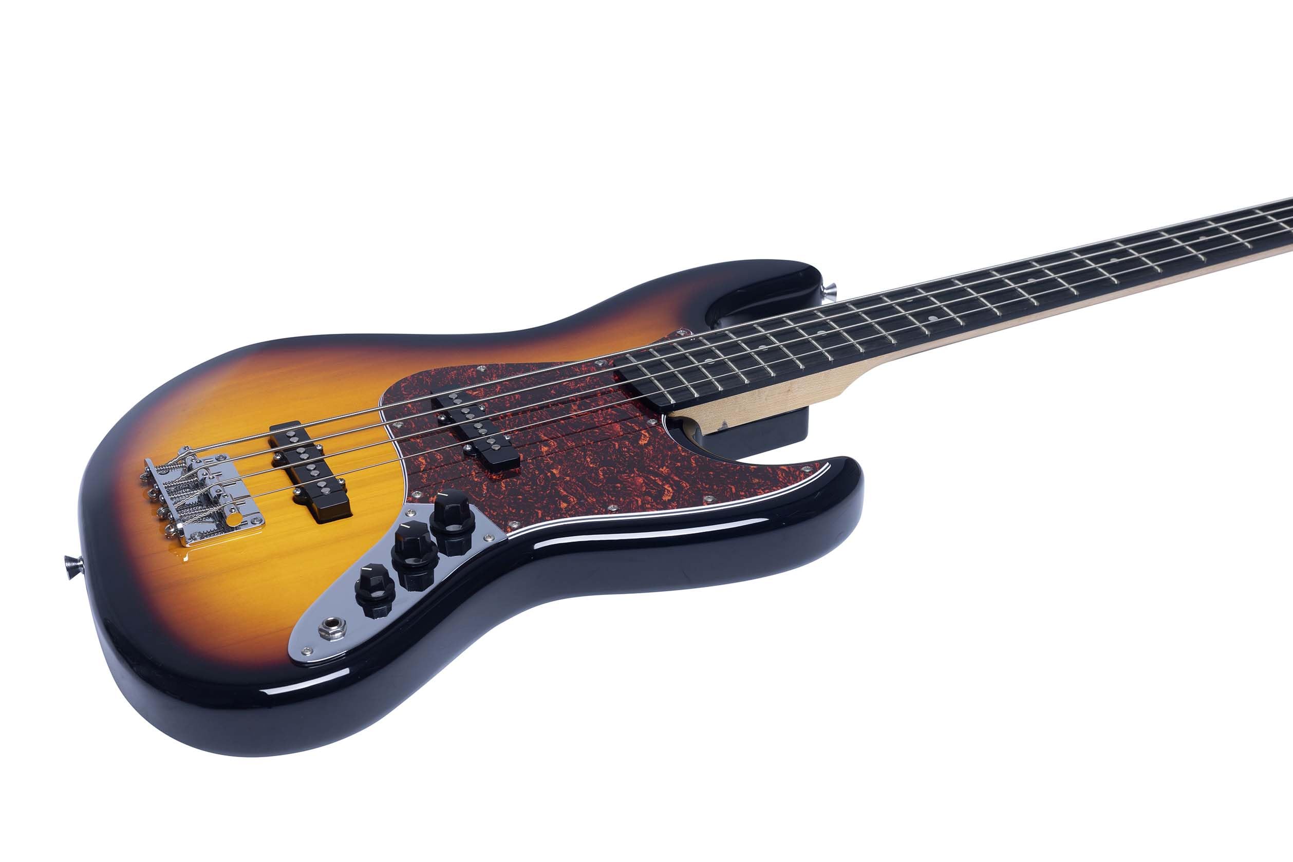 EKO GUITARS Basso Elettrico JB-100 4 Corde Short Scale Jazz Bass Sunburst