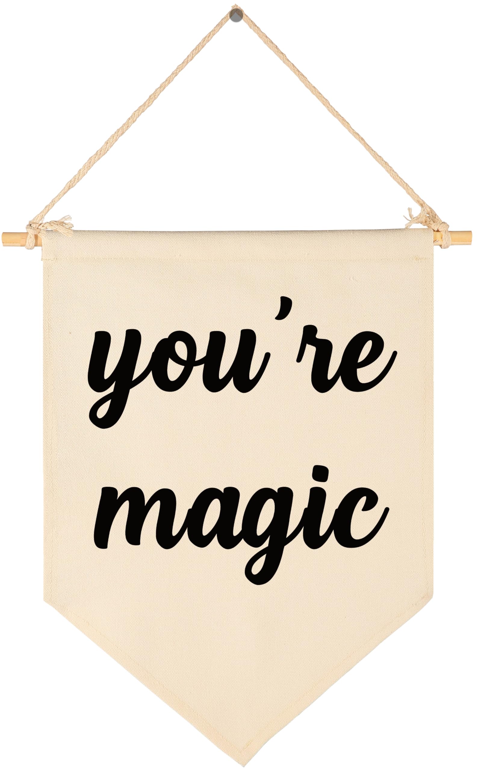 You're Magic-Banner Wall Decor Gift for Baby Boys Girls Kids-Canvas Hanging Pennant Banner Wall Decor Gifts for Nursery Classroom Baby Room Playroom Homeschool Reading Room Bedroom
