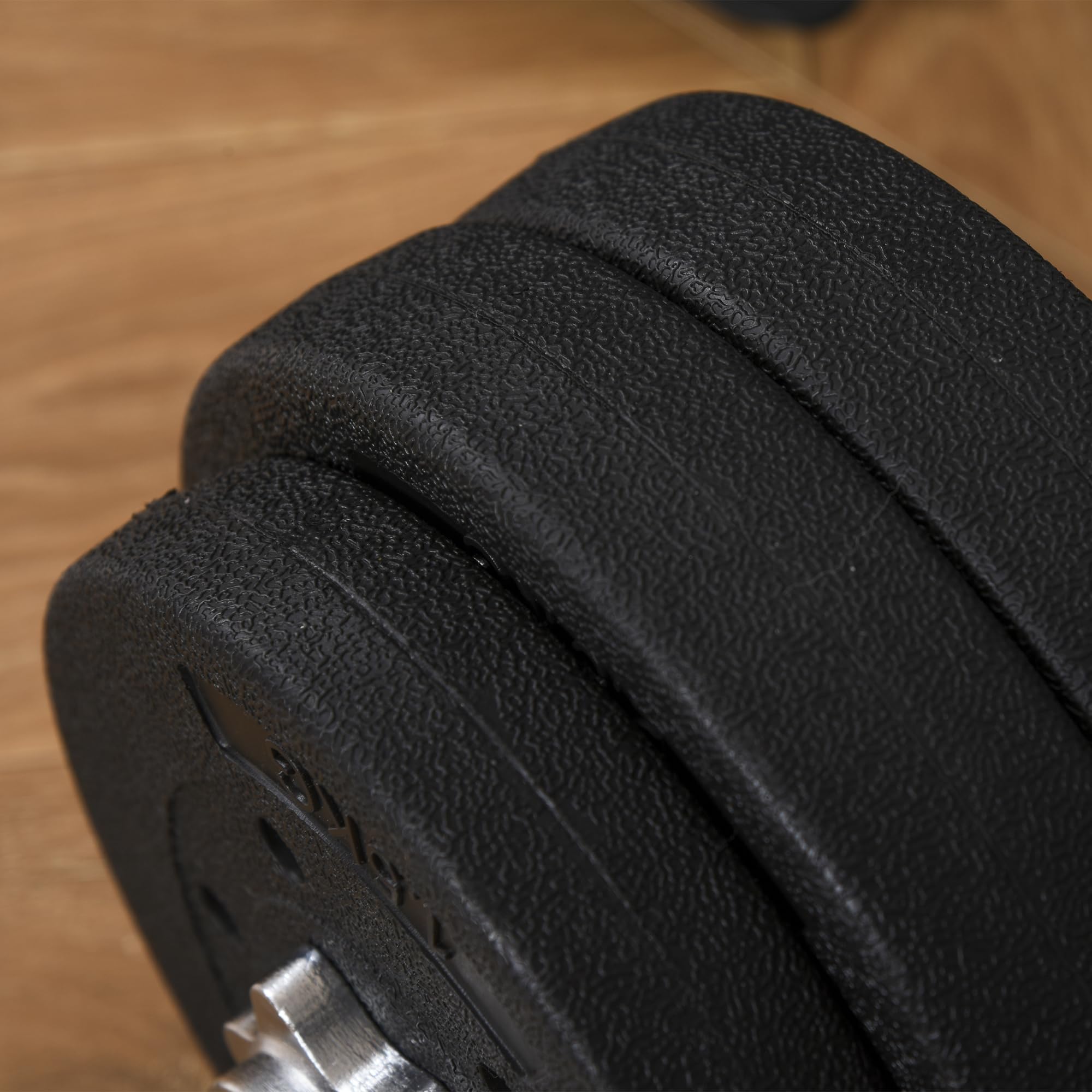 HOMCOM Conjunto de Mancuernas Ajustables 20kg a 30 kg Juego de Pesas con Discos de 2,5kg a 1,5kg y Barras de Conexión de 2 kg Kit de Entrenamiento para Gimnasio en Casa