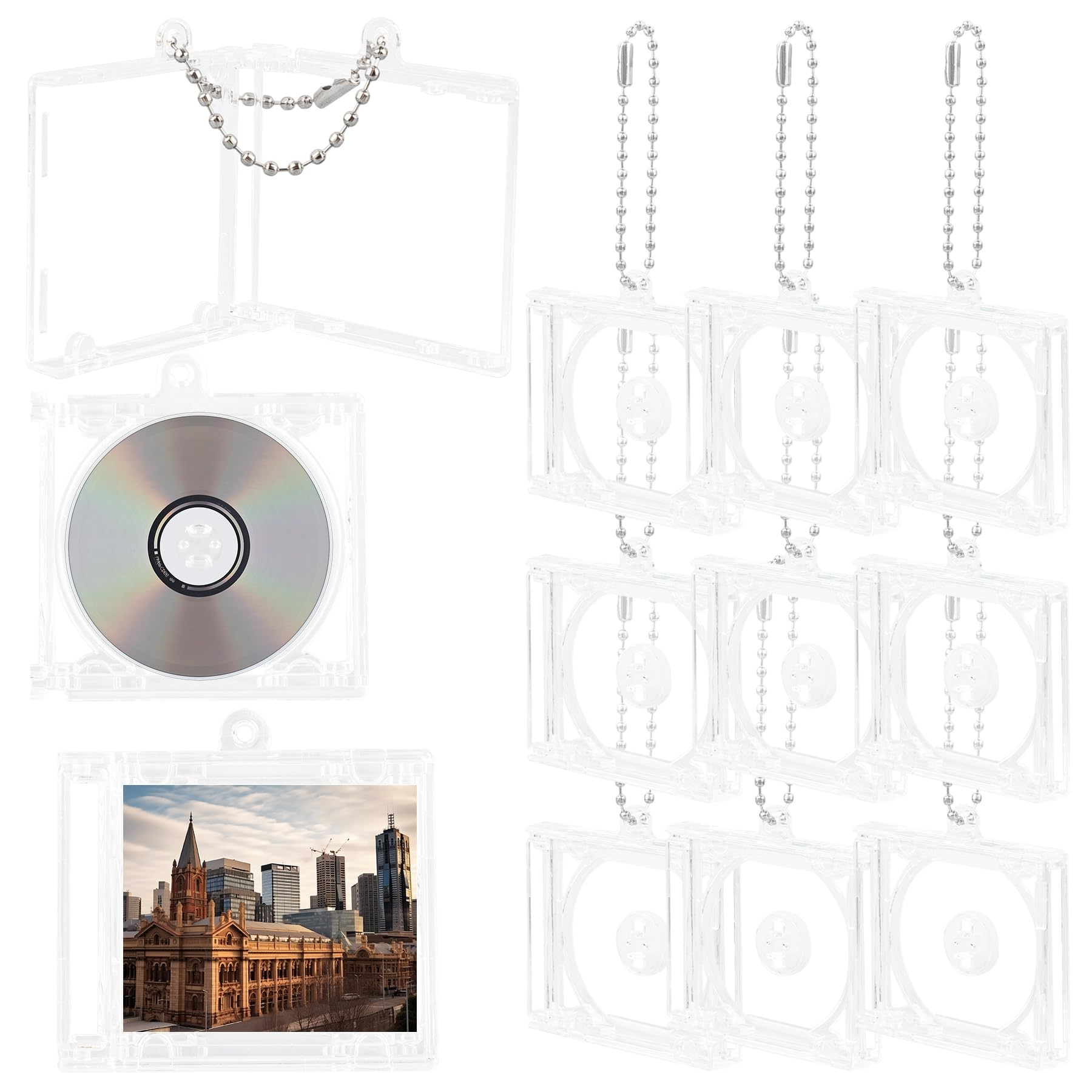Amazon.com: AUEAR, 12 Pack Mini CD Keychain Album Cases Plastic