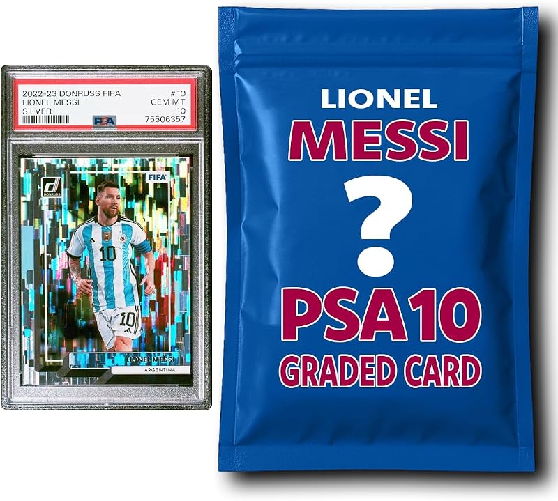 Lionel Messi PSA 10 Graded Card Mystery Pack