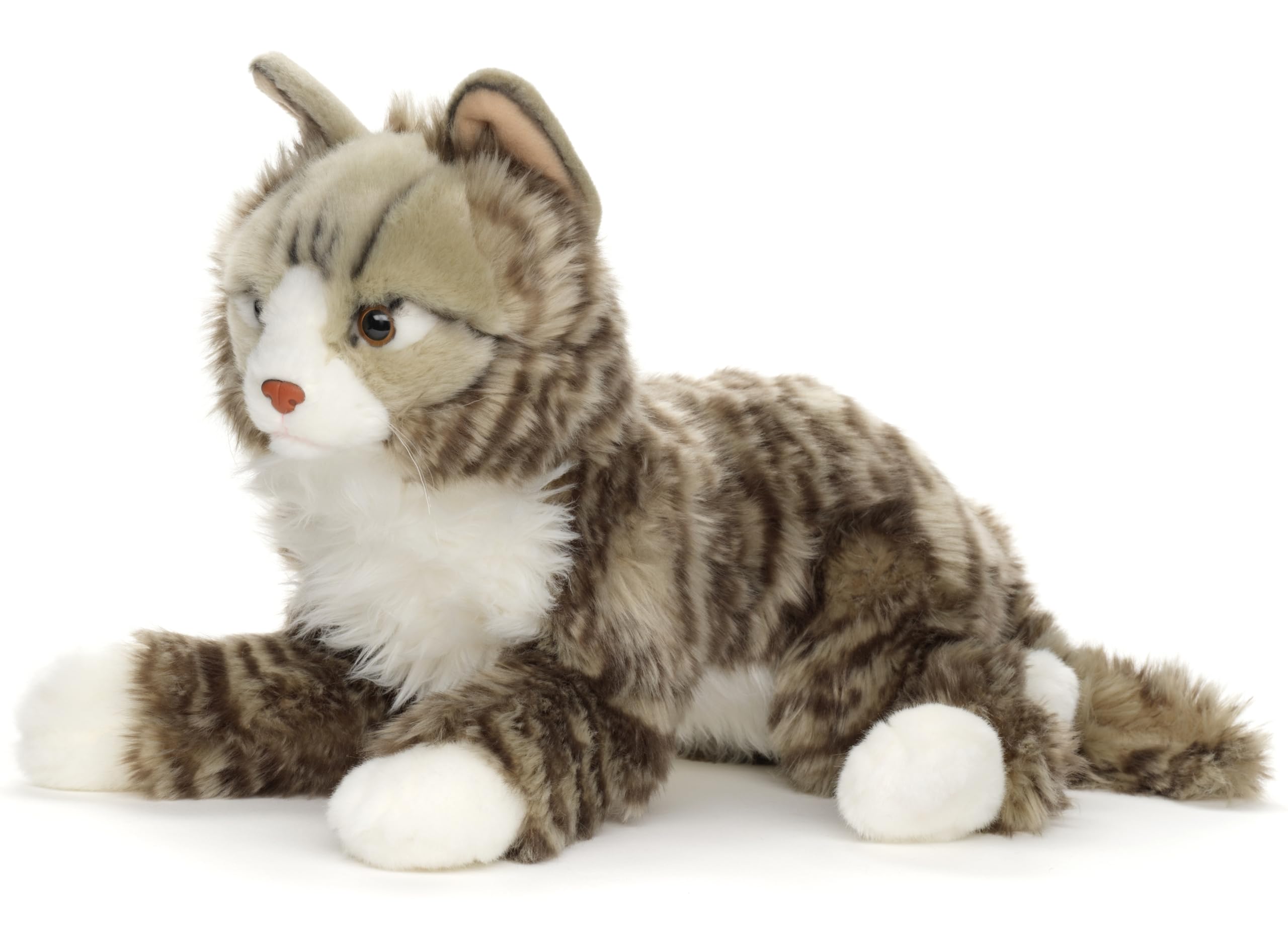Uni-Toys - Norweski kot leśny – 46 cm (długość) – pluszowy kot – pluszowa zabawka, przytulanka