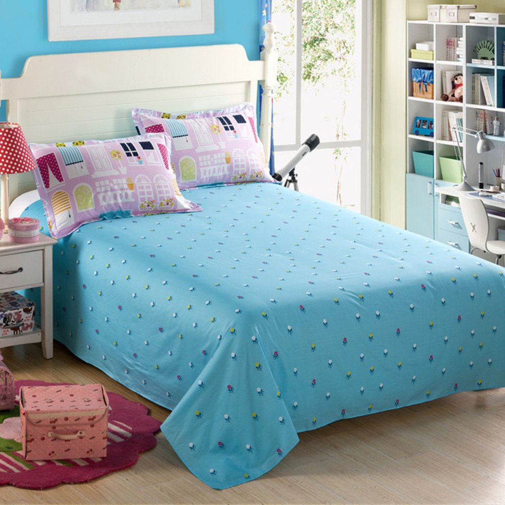 Draps en coton 230x250cm pour lit simple ou double