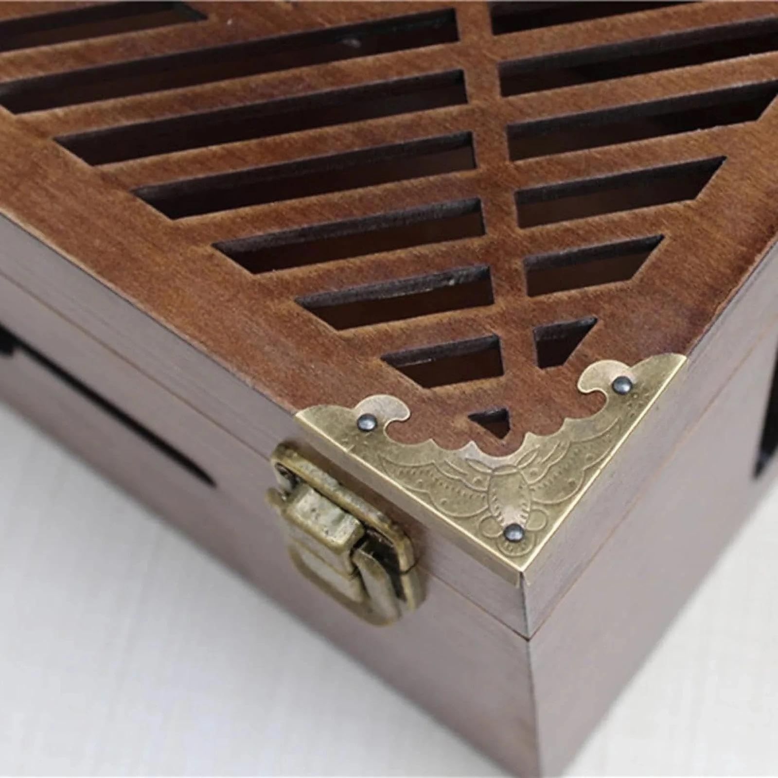 Caja de gestión de cables, caja de almacenamiento grande de madera para escritorio y soporte de TV, elegante organizador para regletas de alimentación y enrutador