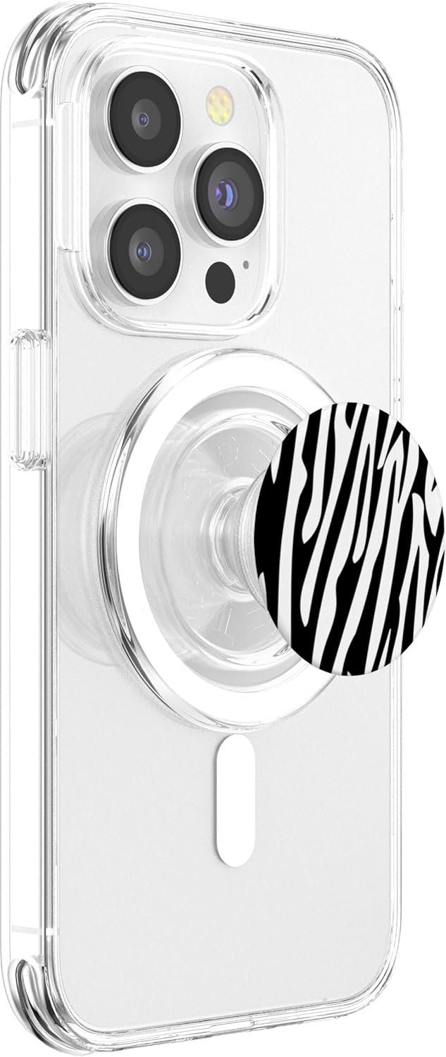 Zebra Pattern PopSockets PopGrip for MagSafe