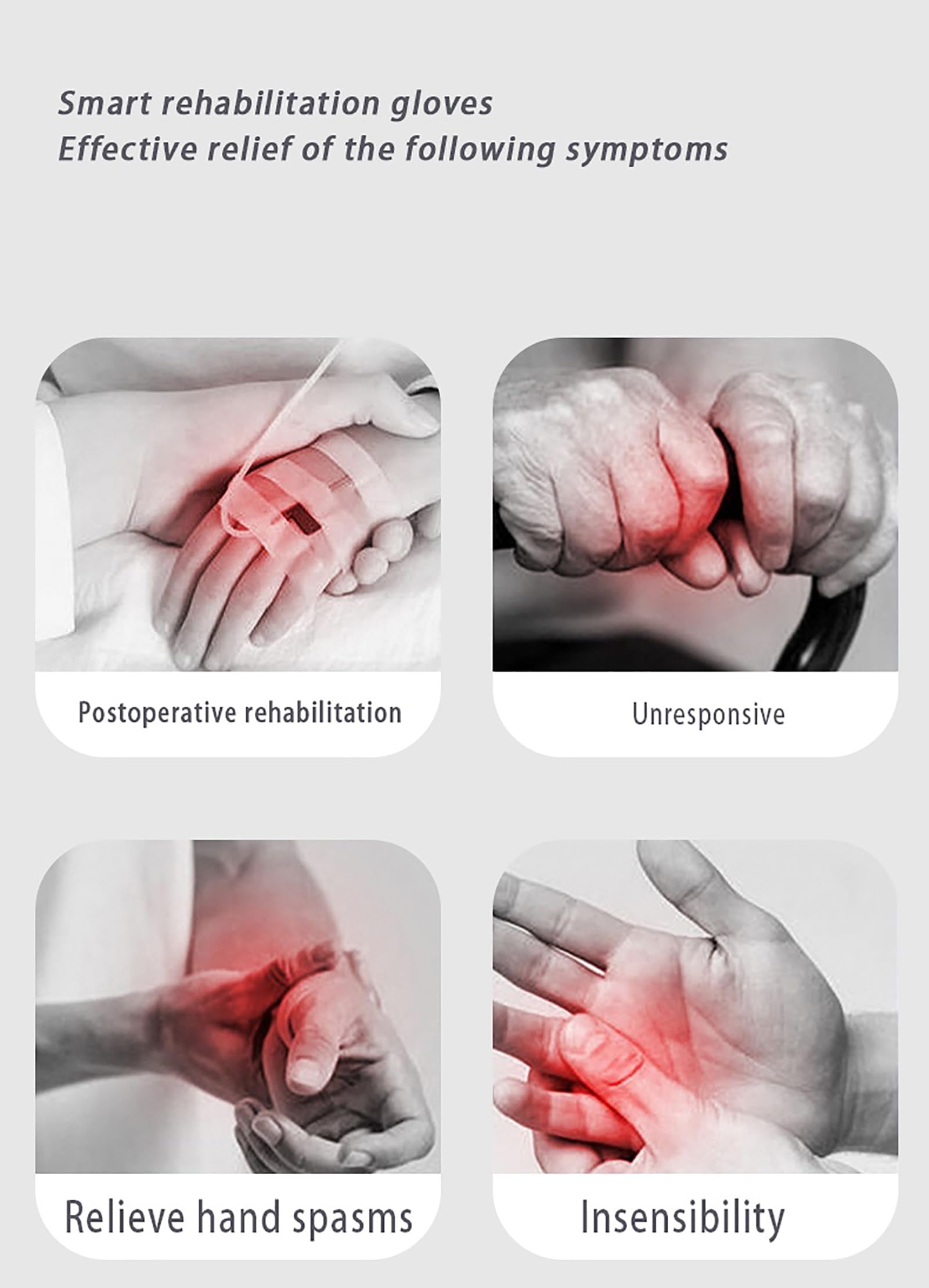 HZFAIGLL Upgraded Rehabilitation Robot Gloves (Left+Right), Mobility Finger Training Equipment for Hand Injury Patient Aids Trainer, Rehab Equipment for Paralysis Stroke Hand
