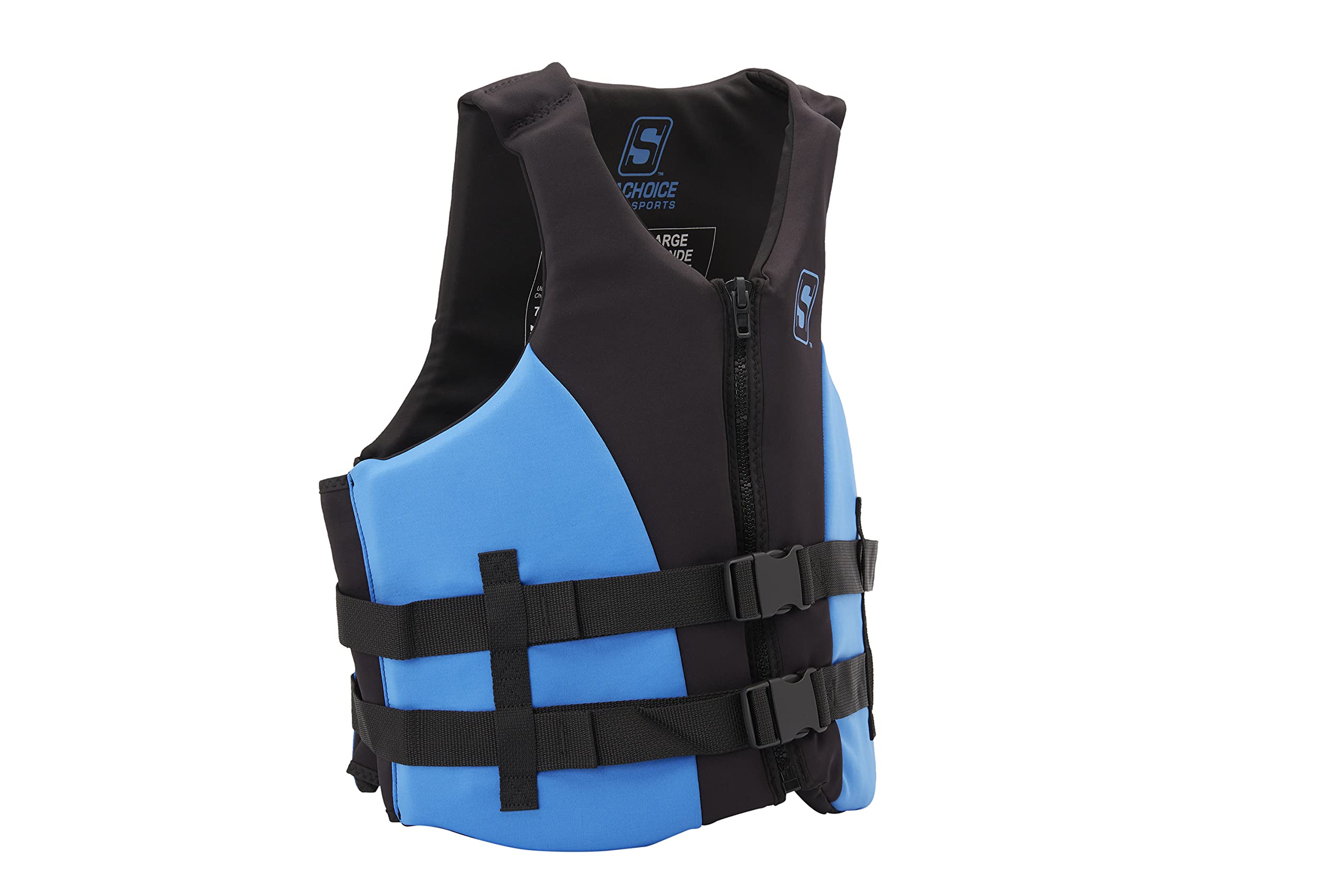 Seachoice Evoprene Multi-Sport Life Jacket - XL - Blue/Black, Fits