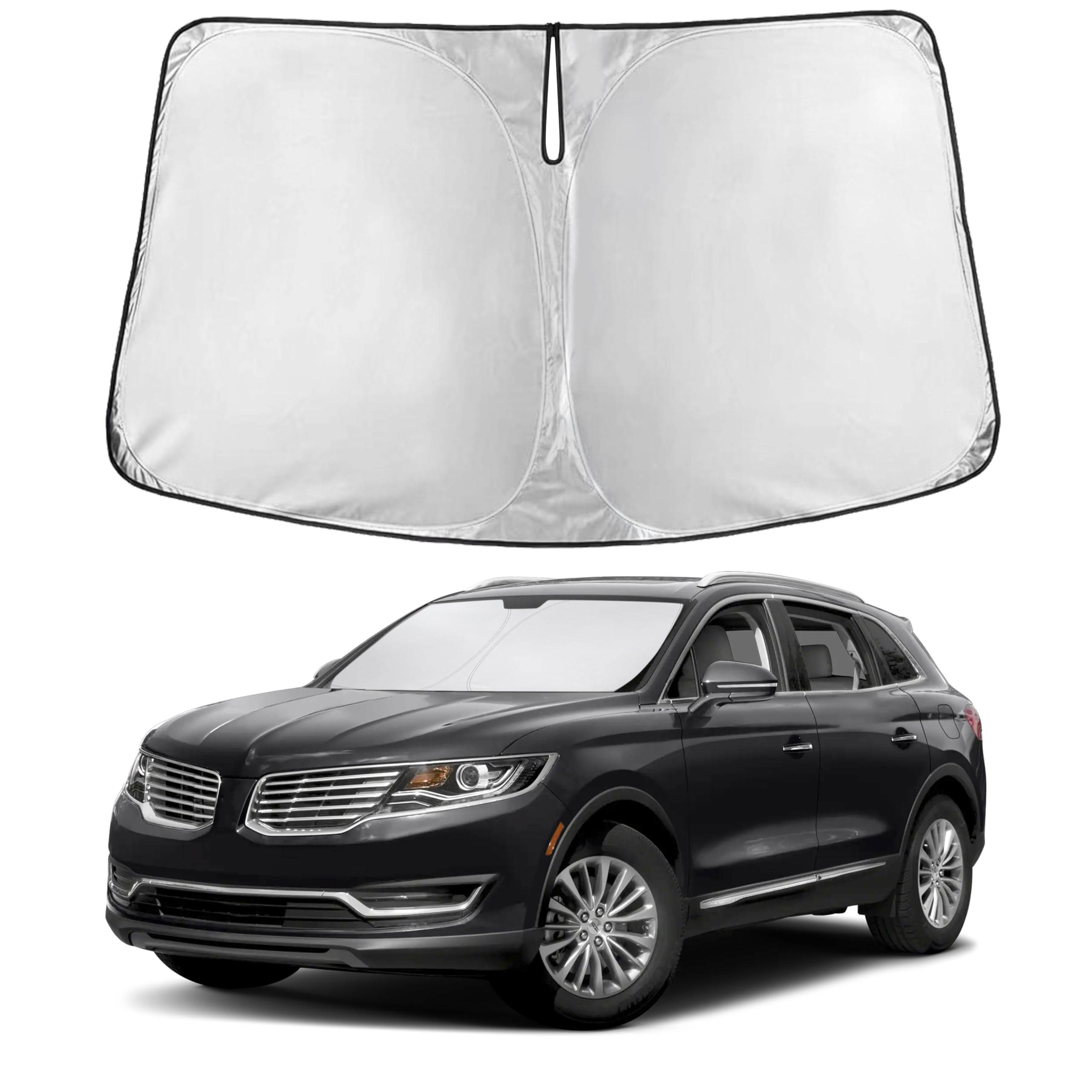 EcoNour Windshield Sunshade Compatible for Lincoln MKX/Nautilus 2016-2021