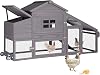 Gutinneen Chicken Coop 69 Chicken House with Large Nesting Box Outdoor Rabbit Hutch with UV Proof Roof,Waterproof
