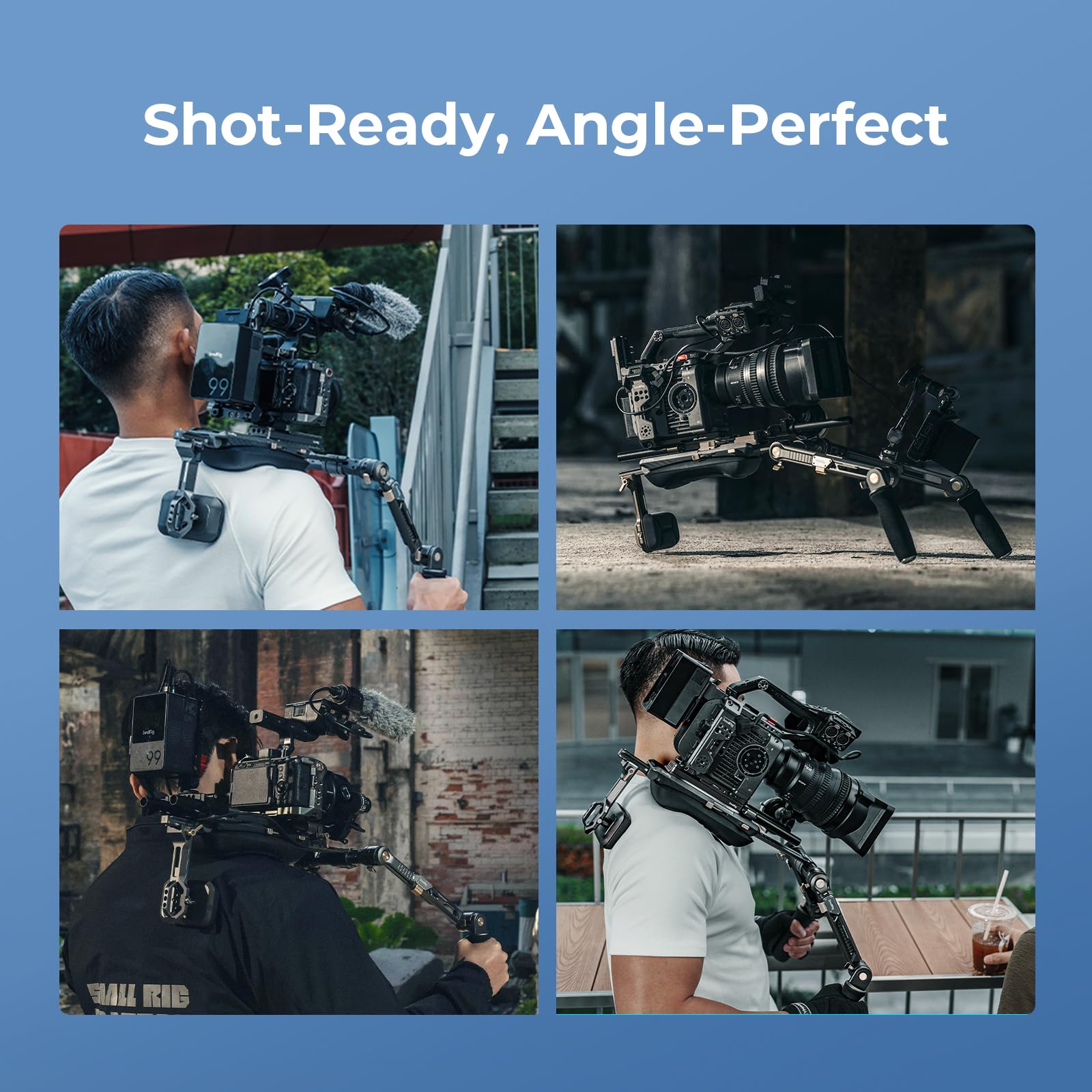 SMALLRIG Adaptateur de Rosace à Réglage Rapide Rotatif pour Arri Style Standard, Rotation à Une Touche, Utilisation Universelle Gauche/Droite 5134