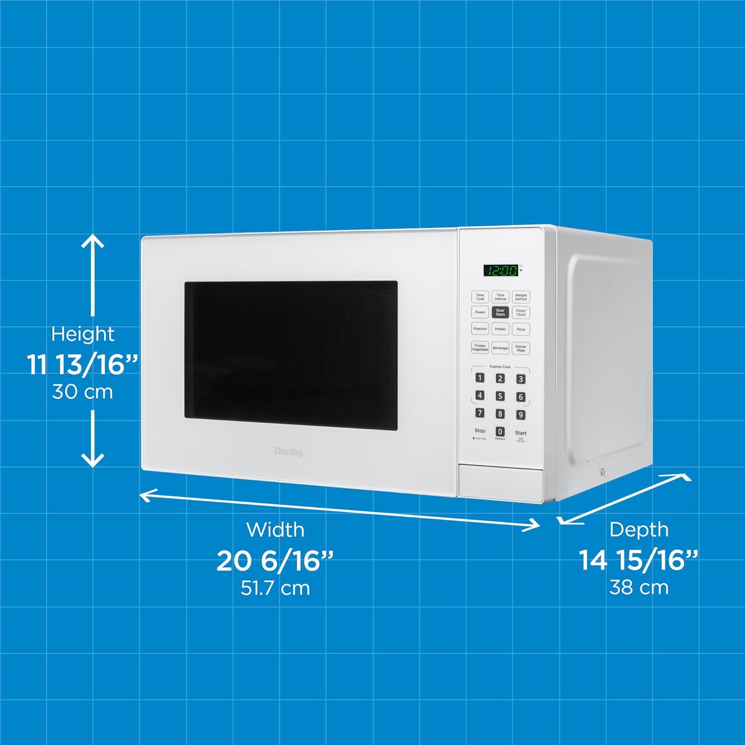 Danby DBMW1121BWW 1.1 cu. ft. Countertop Microwave in White