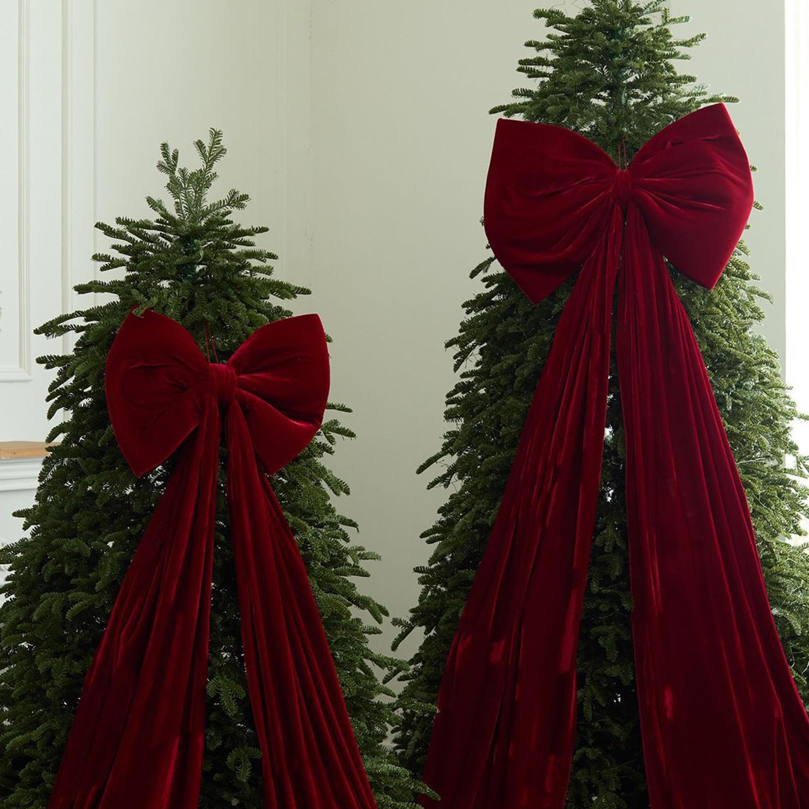Grandi Fiocchi di Velluto per Albero di Natale 51 x 180 cm Extra Large
