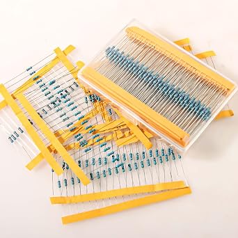 150pcs 10 ohm Resistor 1/4w (0.25 watt) Metal Film Fixed Resistors ±1% Tolerance,Multiple Values Optional