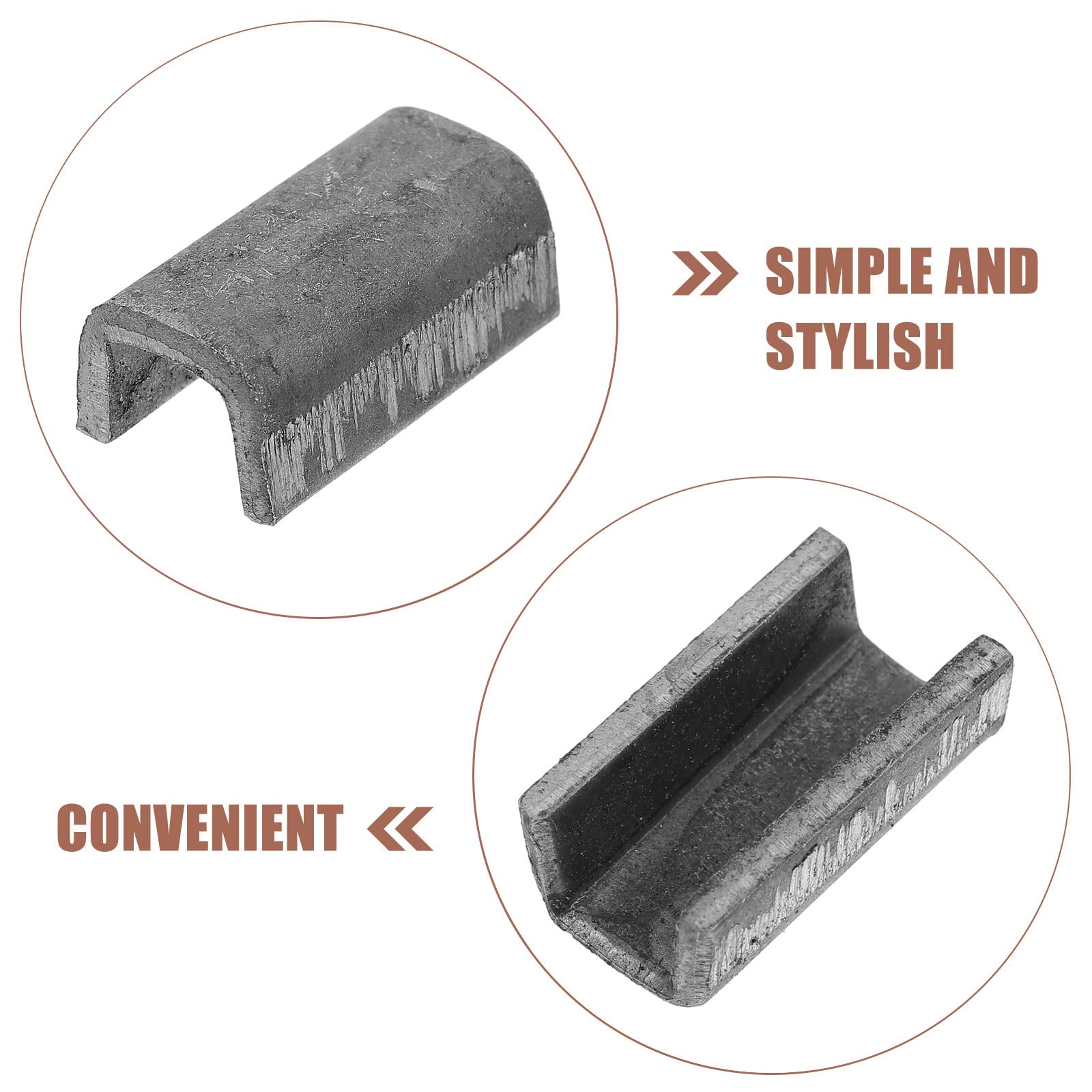 Hohopeti 10 Pezzi Clip in Ferro per Attrezzi da Giardino, Fermo Sicuro per Manici e Martello, Accessorio Versatile per Giardinaggio in Cortile