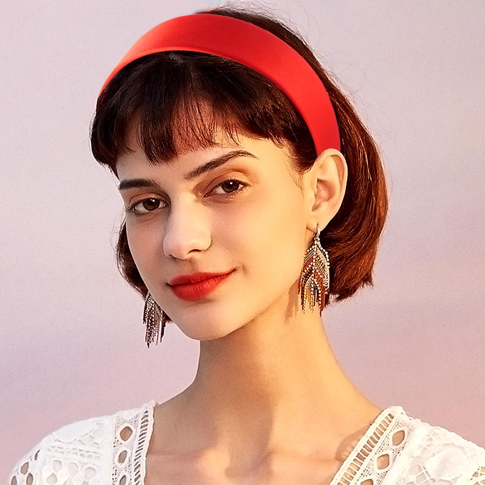 Wide Satin Headbands for Women - Non-Slip, 20+ Styles, Boho, Gift Amazon.com : obeoby 8 Pack Headbands for Women, Boho Style  main image 4