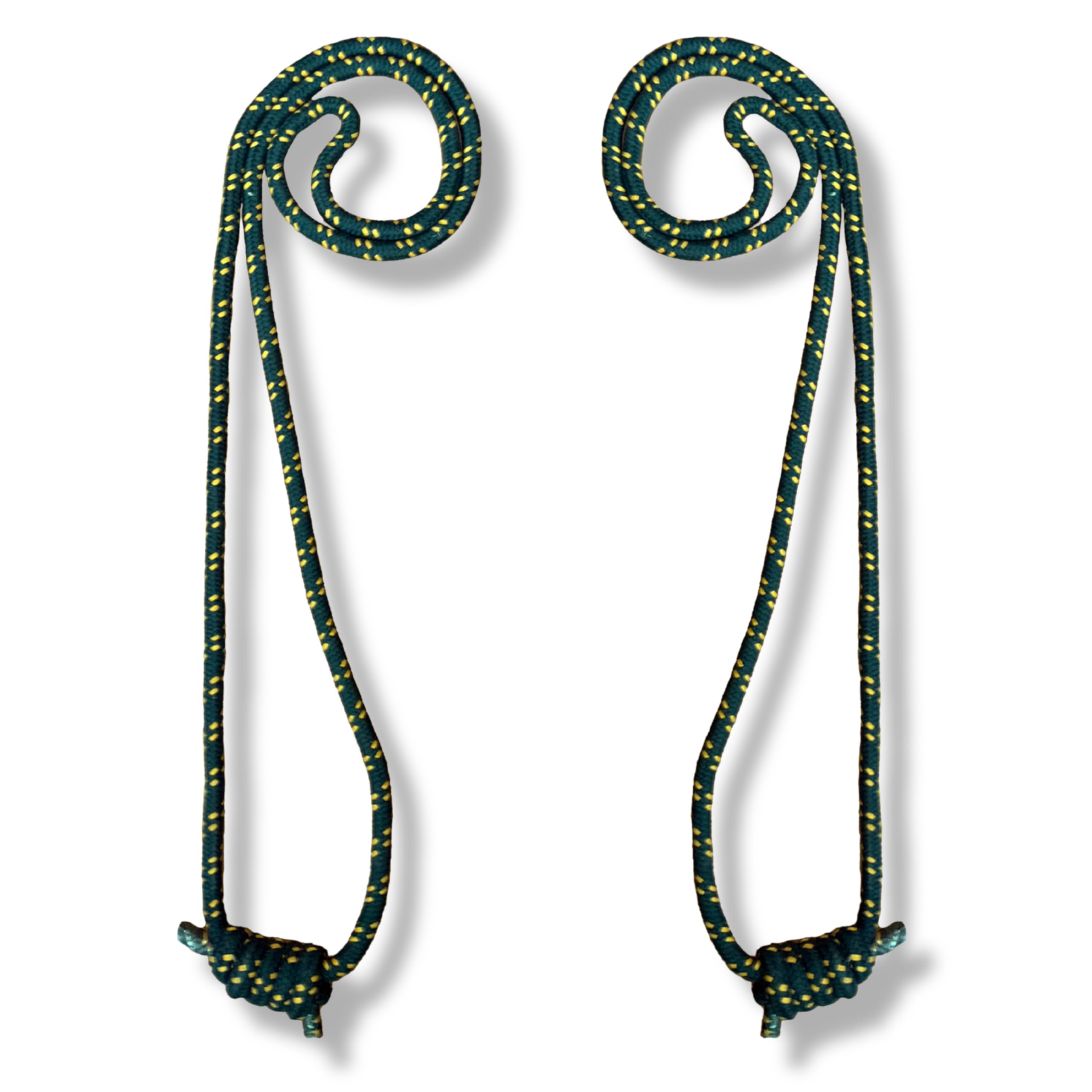 Iyengar Yoga Anti-Gravity Wall Rope | Long | Material - Cotton | Pack of - 2 | (Bottle Green)-image-12