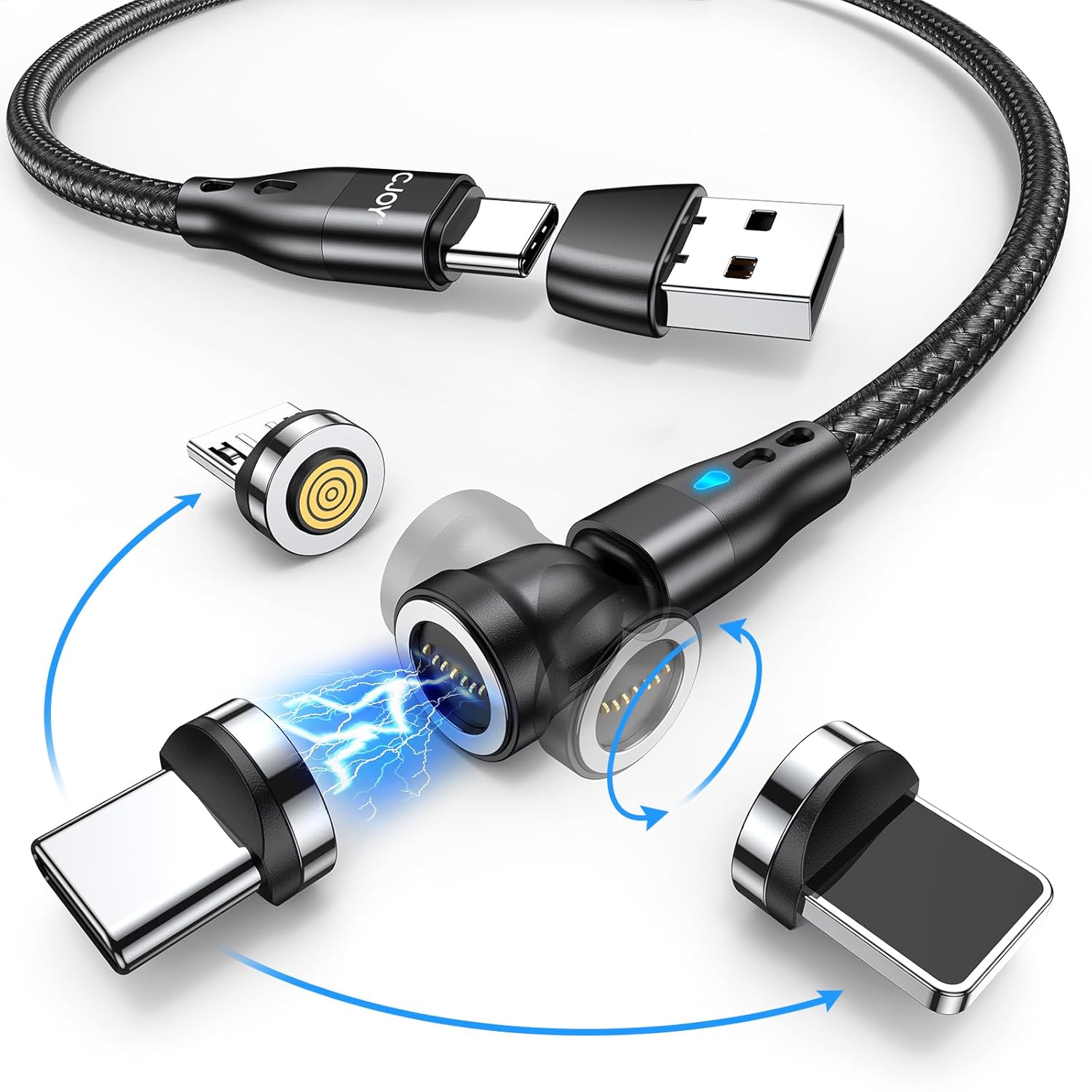 Câble De Charge Magnétique 2-en-1 Pour Lunettes Intelligentes Bluetooth (compatible Huawei)