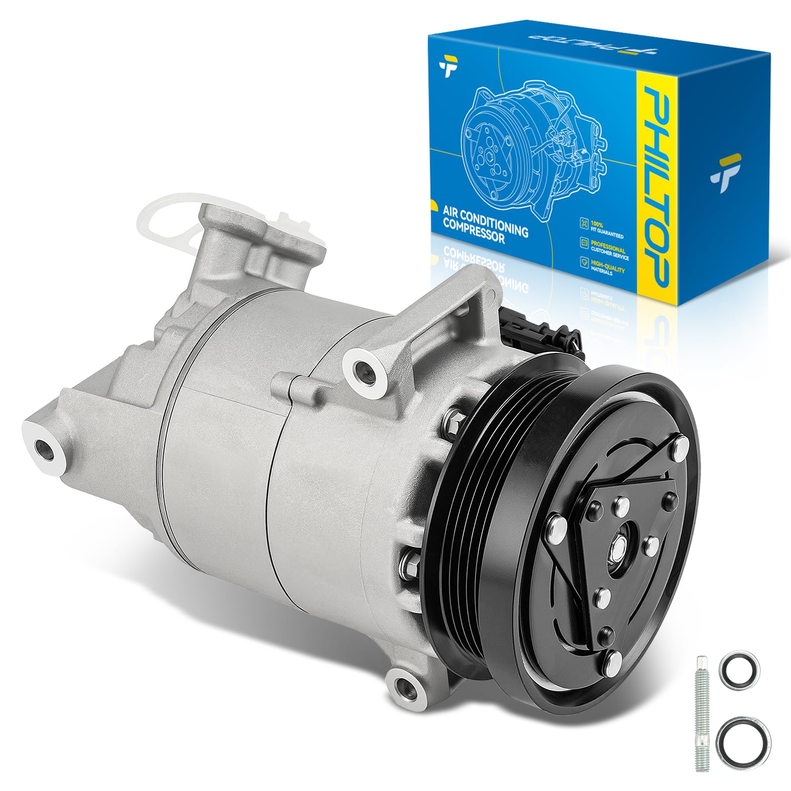PHILTOP NEW AC Compressor w/Clutch for Equinox/Terrain 2018-2020 2.0L