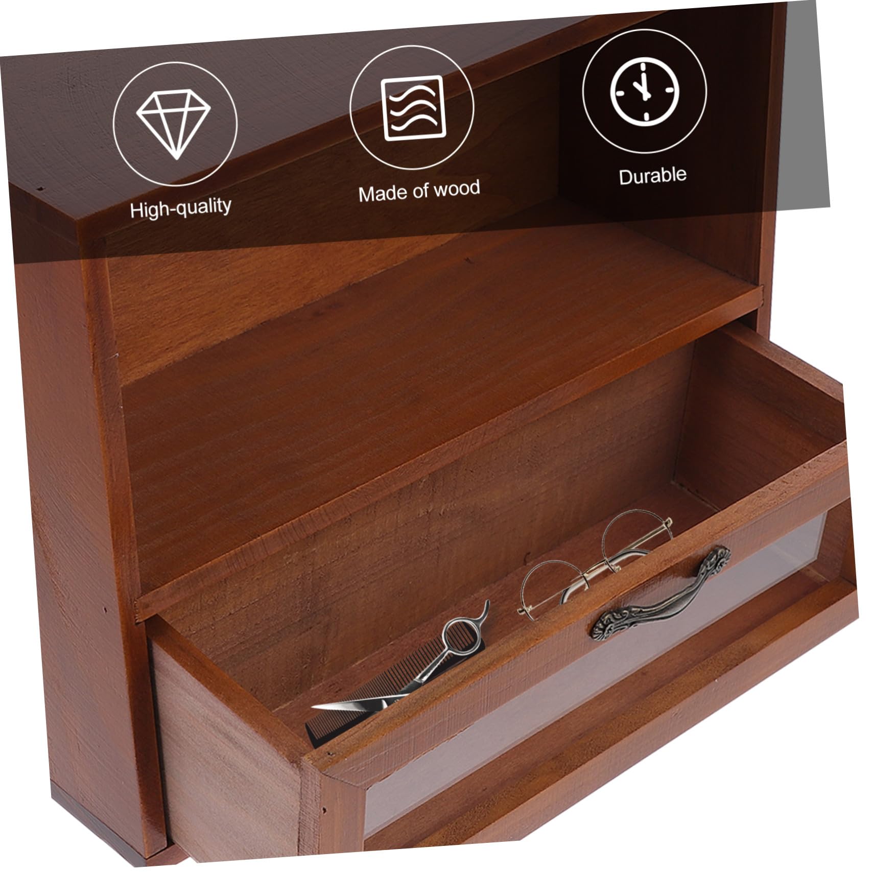 Boîte De Rangement Pour Cosmétiques De Bureau Petits Casiers à Compartiments Tiroir Transparent De Rangement De Papeterie