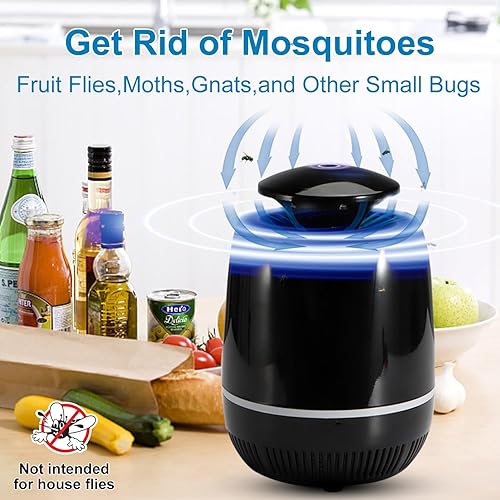 Miniatura 3 de Exterminador de insectos para exteriores, trampa para moscas de interior para el hogar, trampas para moscas de frutas para interiores con luz UV,