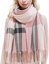 RIIQIICHY Women Winter Tartan Scarf Ladies Warm Blanket Pashmina Shawl Wraps Christmas Gifts