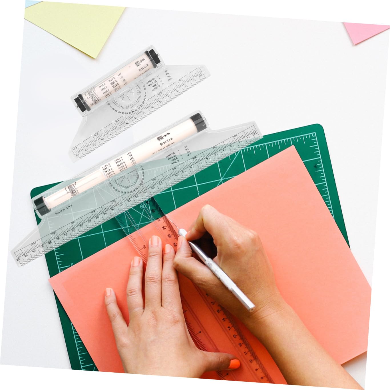 Gadpiparty 10pièces Règle à Dessin Parallèle Pour Mesure Angles Outil De Dessin Multi-fonctionnel Pour Étudiants Et Designers