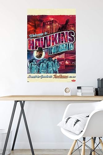 Miniatura 4 de Trends International Netflix Stranger Things - Póster de pared de Welcome to Hawkins Indiana