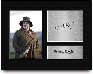 HWC Trading Brenda Blethyn Vera Gifts Printed Signed Autograph Picture for TV Show Fans - US Letter ID-006672