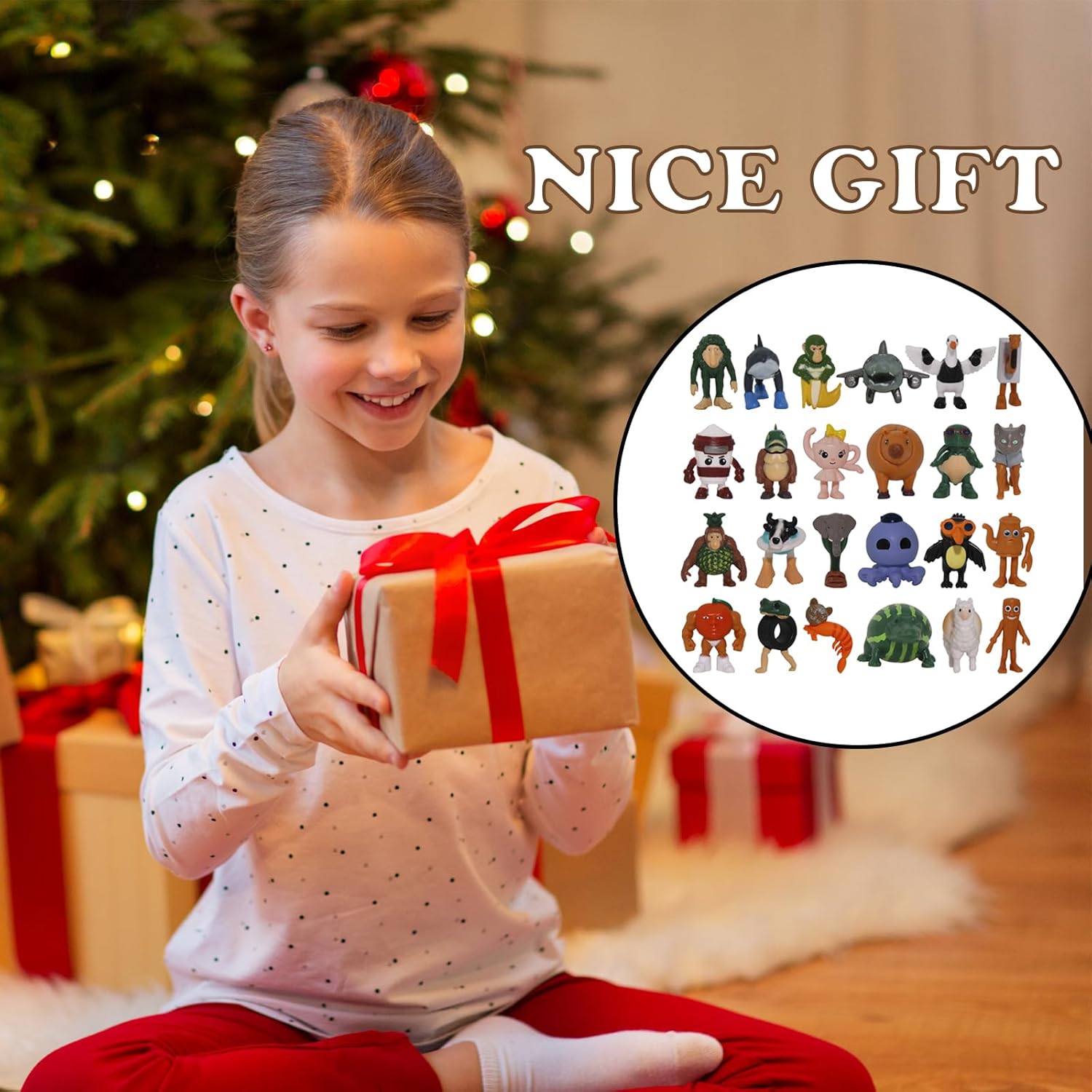 24PCS Italian Action Figure,Tralalero Tralala Action Figure Set with Tralalero Tralala,Tung Tung Tung Sahur,Meme Shark,Brainrot Toys Collectible Animal Figures for Fans Gifts image 3