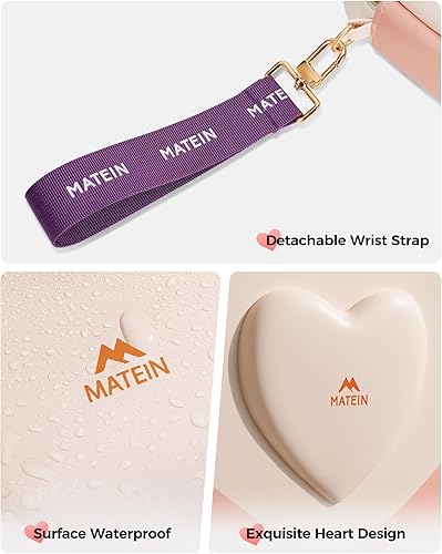 Miniatura 7 de MATEIN Organizador de artículos electrónicos de viaje para niñas, bonita funda rígida para accesorios, bolsa organizadora de cables portátil, bolsa