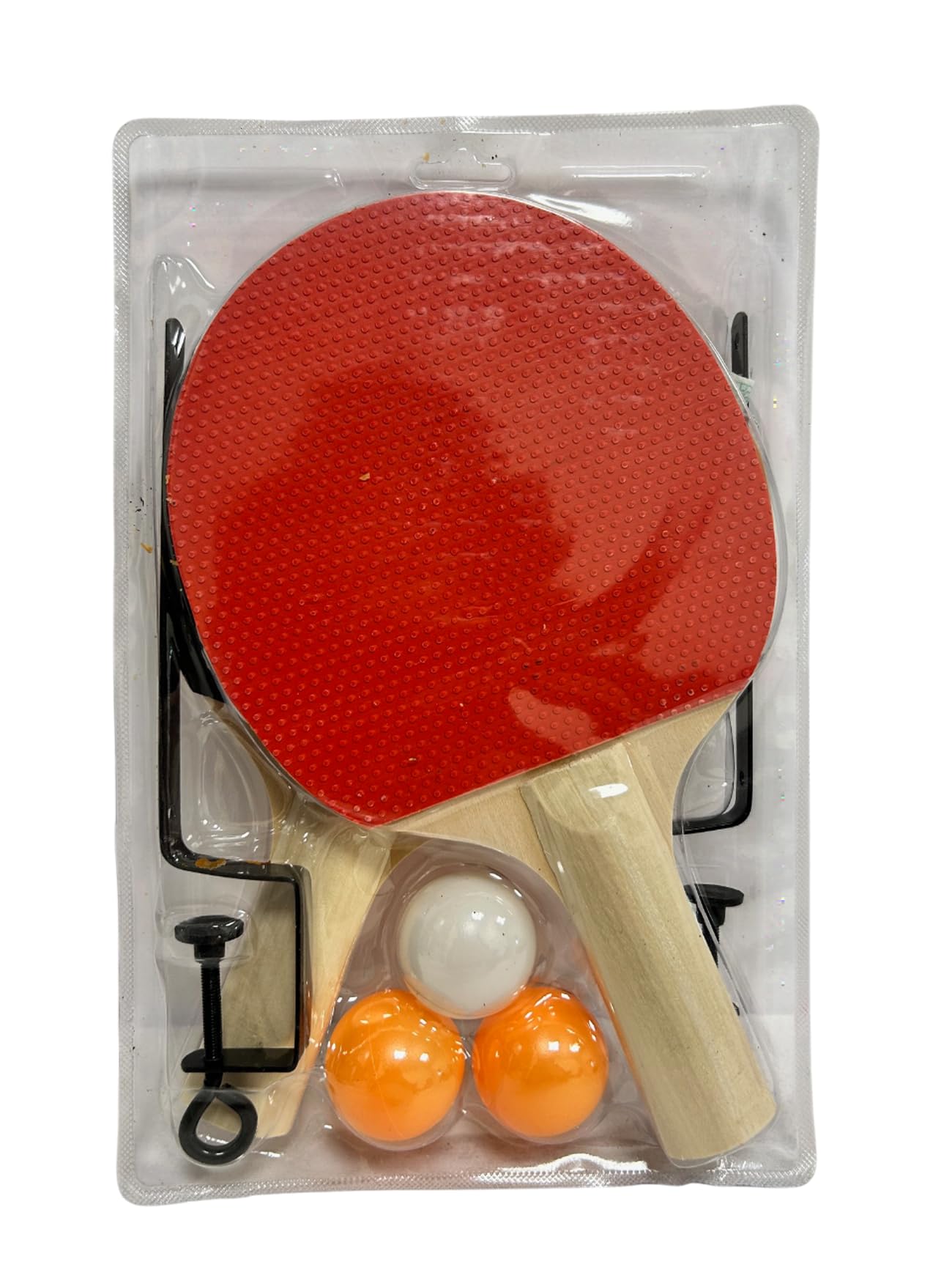 Set Ping Pong Con 2 Racchette In Plastica E 2 Palline, Manici Colorati, Per Divertirsi In Famiglia