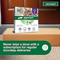 Vista 7 de Advantage II Large Cat Vet-Recommended Flea Treatment & Prevention Cats Over 9 lbs. 6-Month Supply