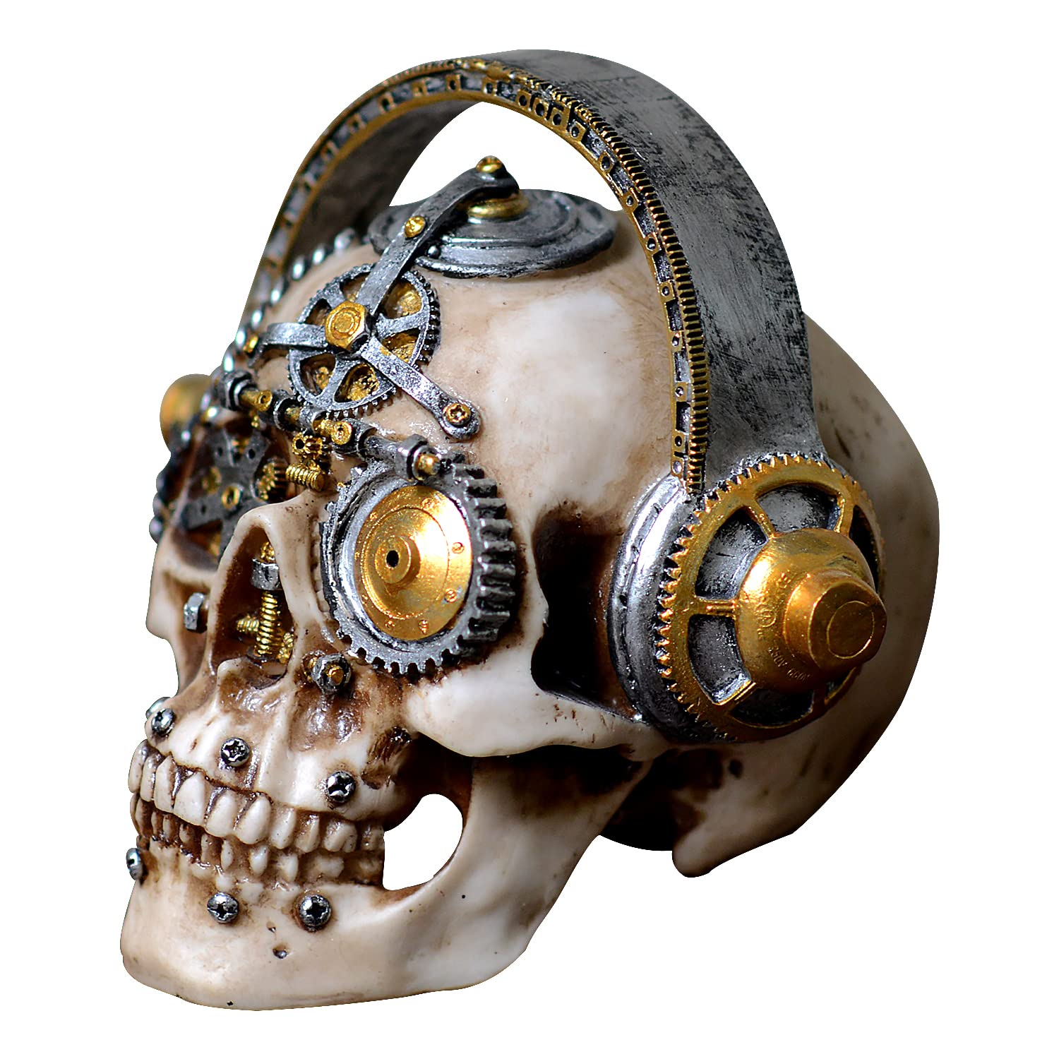 Bullet Steampunk Skull Casings Skull Statue Skeleton Head Decor Bullet Art Statue (SW-64)