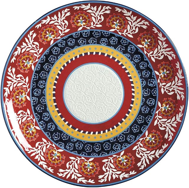 Maxwell & Williams DR0088 Boho Round Platter, Gift Boxed, Ceramic, Multi Colour, 36.5 cm