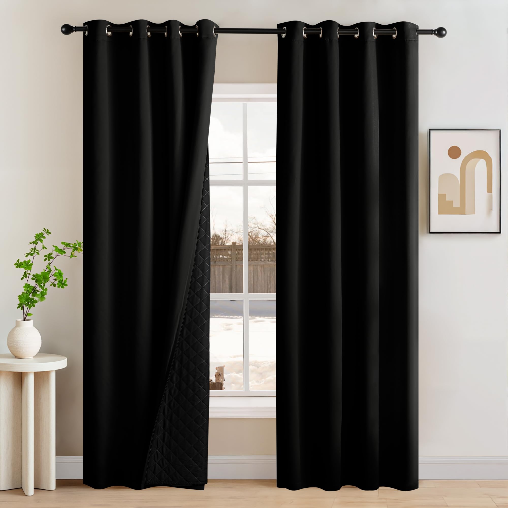 NICETOWN 3-in-1 Thermal Blackout Curtains