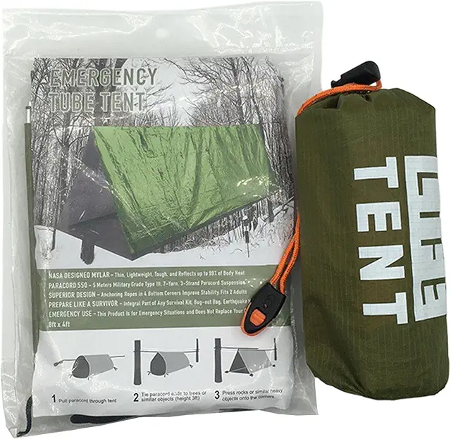 Life Zelt Allwetter Survival Shelter - Sturmsicherer Campingunterstand für Wandern