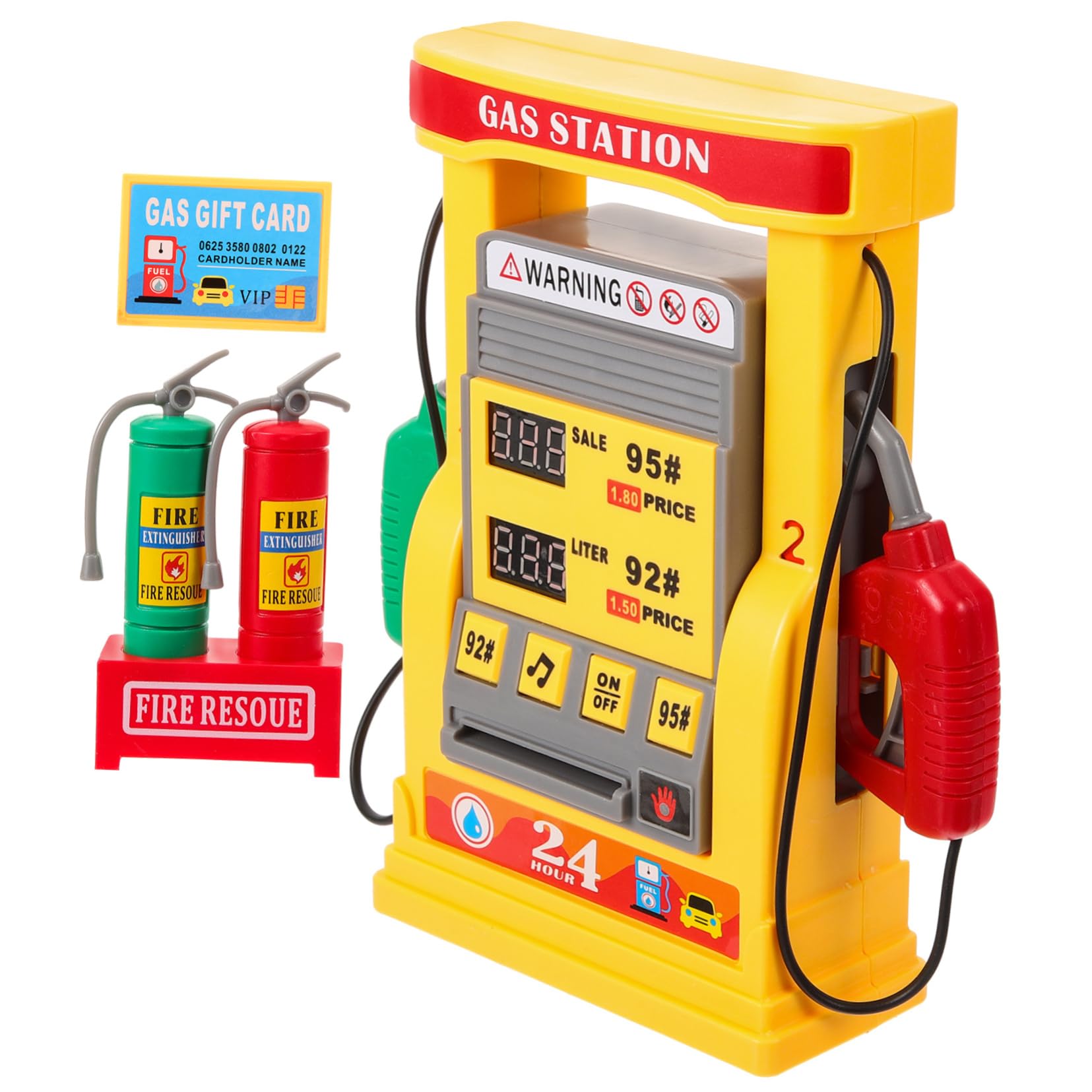 TOYANDONA 1 juego de juguete de la estación de servicio de juguete con bomba de gasolina para niños Juego de estación de servicio juguetes Modelos de modelo de bricolaje